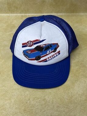Vintage NASCAR Hat STP Richard Petty 43 SnapBack Mesh Foam Cap